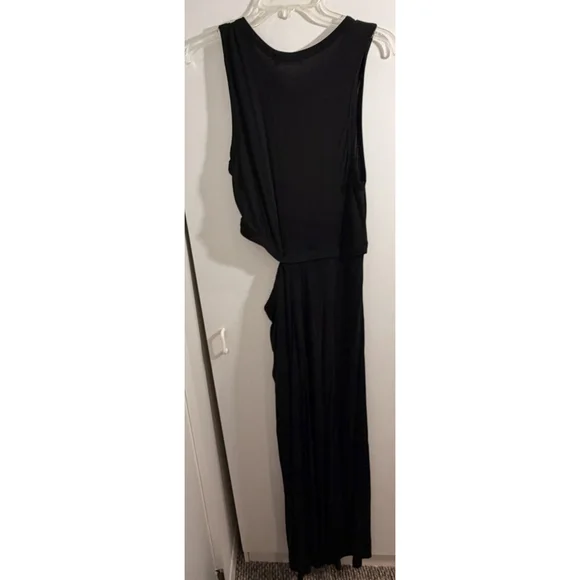 A.L.C. NWT Jaxon Black Side Cut Out Maxi Dress Large Bodycon Sleeveless Sexy - Picture 9 of 14